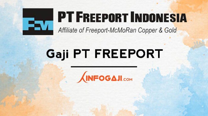 Gaji operator pt freeport