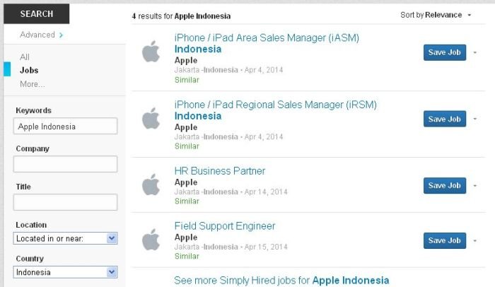 Kerja apple indonesia