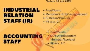 Lowongan kerja indofood medan