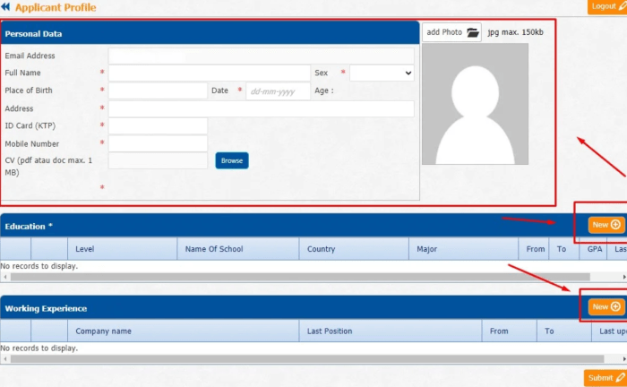 Lamaran kerja online indofood