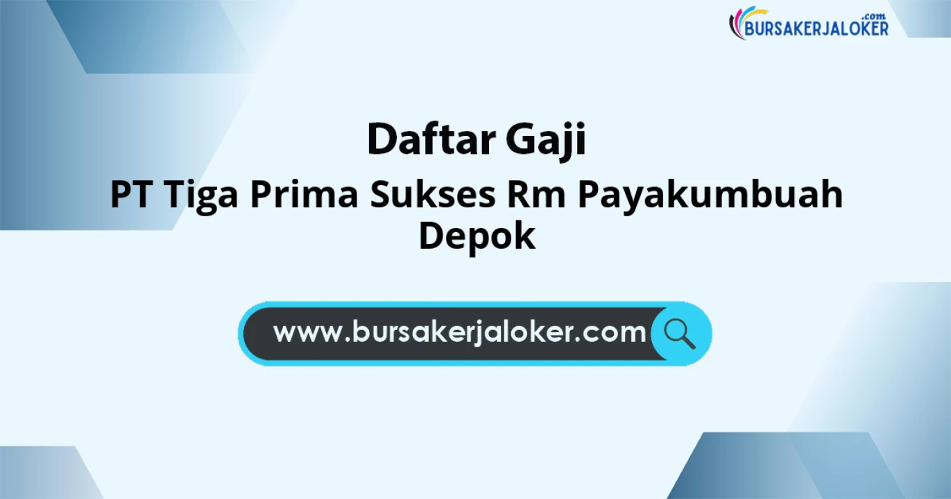 PT Tiga Prima Sukses Rm Payakumbuah Depok