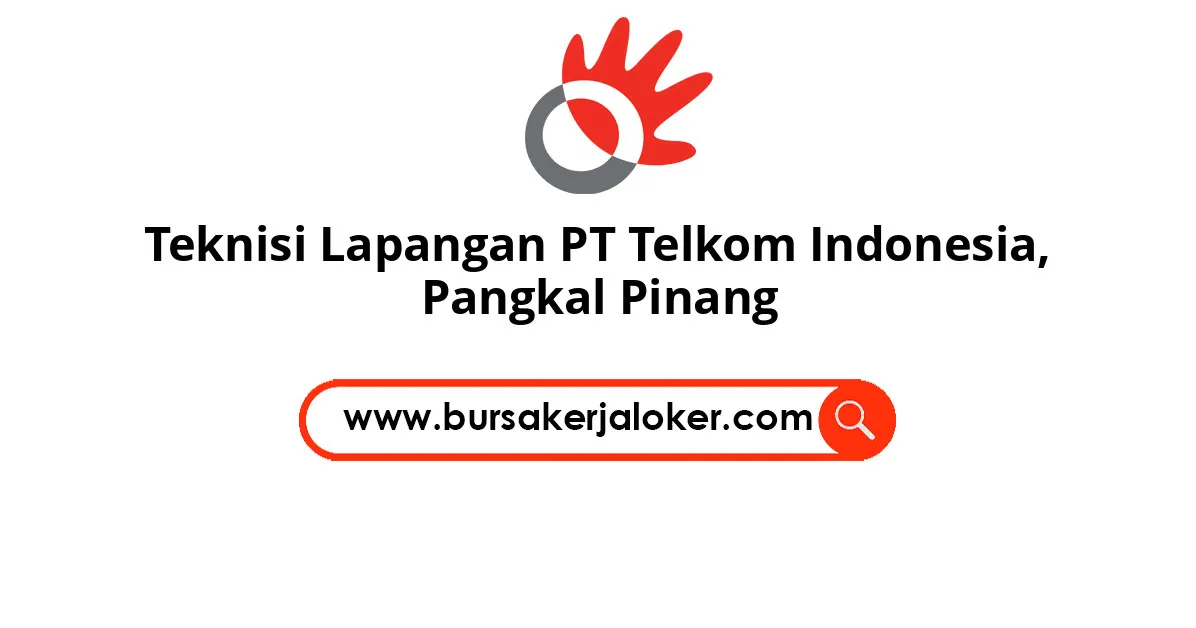 Teknisi Lapangan PT Telkom Indonesia, Pangkal Pinang bekerja.